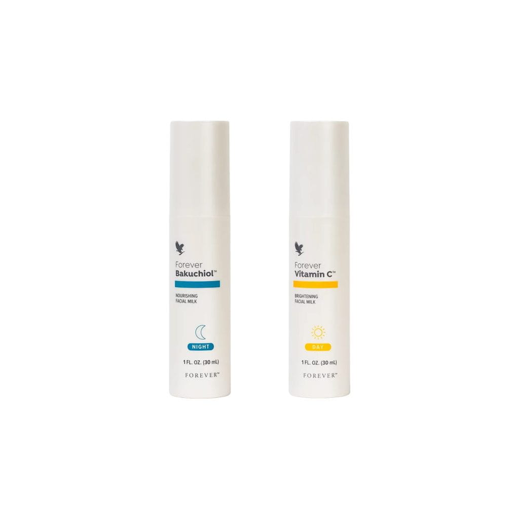 מארז תחליבי פנים יום ולילה   ויטמין C ובקוצ'יול