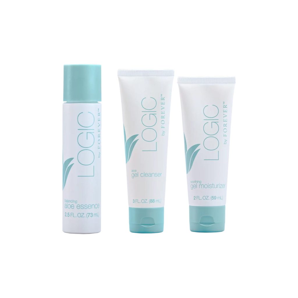 ערכת טיפוח פנים לוג'יק   ניקוי, טונר וג'ל לחות