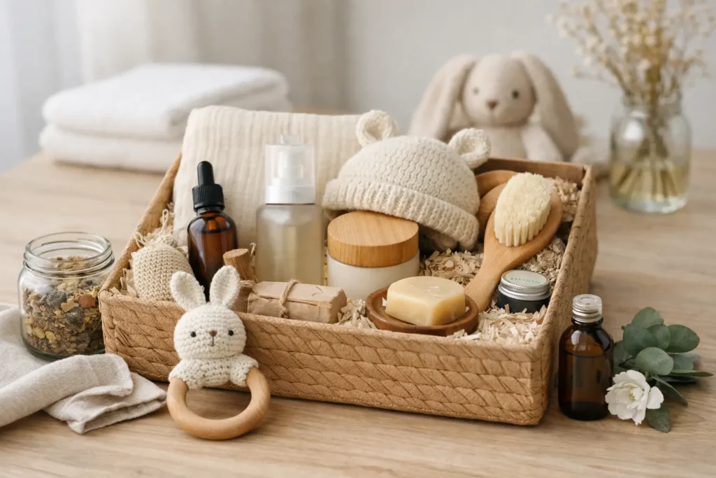 מארז מתנה ליולדת טבעי - מה באמת כדאי לכלול
