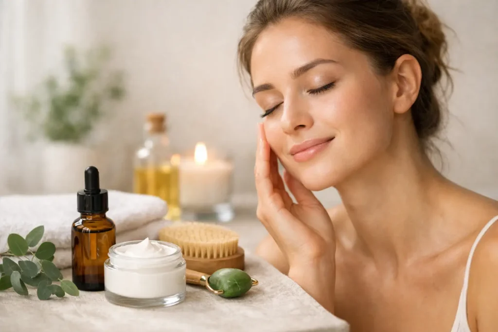 שגרת טיפוח טבעית לפנים שמחזיקה לאורך זמן